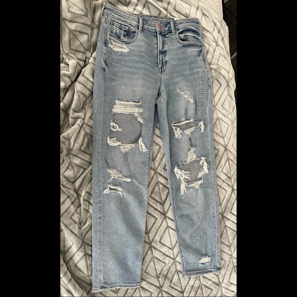 AE High-Rise Stretch Mom Jean